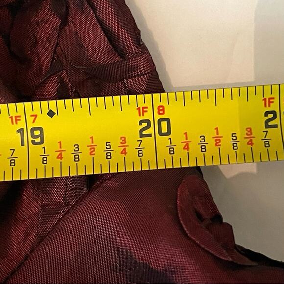 Painted Pony Silk Metallic Ruby Red Rosettes Party Event Blazer NWOT Size M - Picture 12 of 13